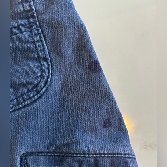 Men’s Carhartt Relaxed fit Navy Blue Work Pants 33x30 - Picture 4 of 8